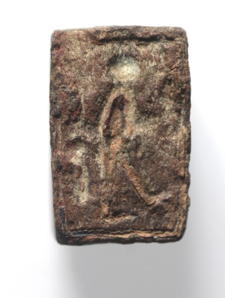 Picture of Ammonite, Iron Age II, 7th-6th century BC. Bronze Rotating Seal. 