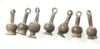 Picture of Ancient Egypt. A group of 7  silver Poppy seed amulets. Ptolemaic Period.