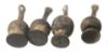 Picture of Ancient Egypt. A group of 7  silver Poppy seed amulets. Ptolemaic Period.