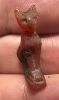 Picture of   Ancient Egypt. Carnelian Stone Cat  . Ptolemaic Period. 3rd century B.C