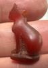 Picture of   Ancient Egypt. Carnelian Stone Cat  . Ptolemaic Period. 3rd century B.C