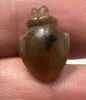 Picture of  Ancient Egypt.  Carnelian Stone Heart Amulet  . Ptolemaic Period.
