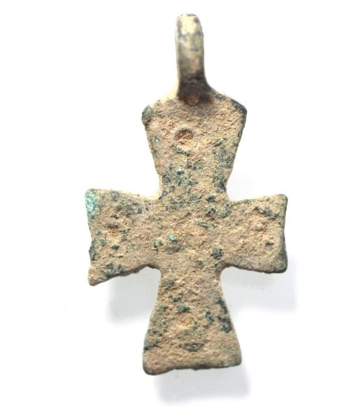 Picture of ANCIENT BYZANTINE BRONZE CROSS. 800 - 1000 A.D