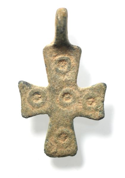 Picture of ANCIENT BYZANTINE BRONZE CROSS. 800 - 1000 A.D