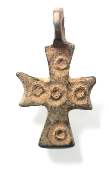 Picture of ANCIENT BYZANTINE BRONZE CROSS. 800 - 1000 A.D