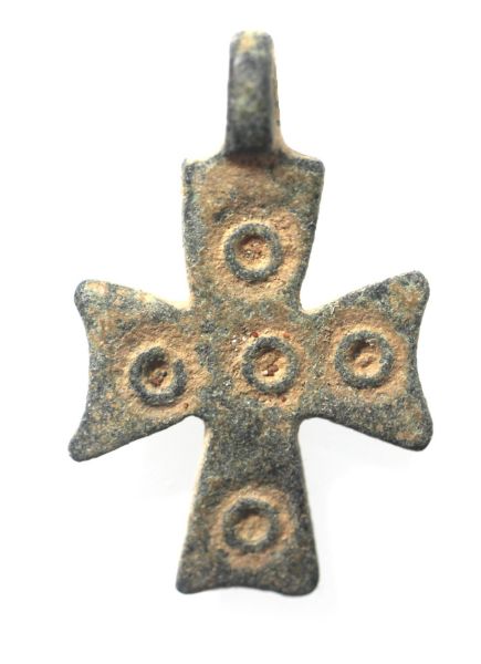 Picture of ANCIENT BYZANTINE BRONZE CROSS. 800 - 1000 A.D