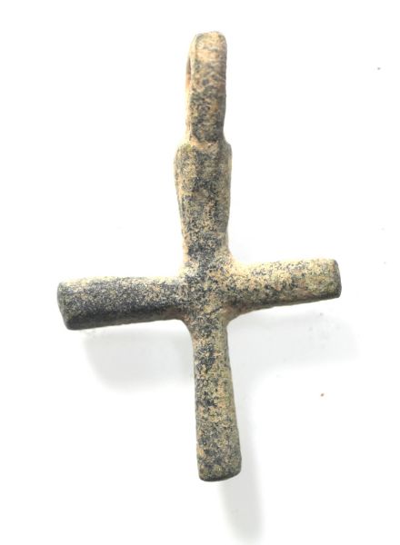Picture of ANCIENT BYZANTINE BRONZE CROSS. 800 - 1000 A.D