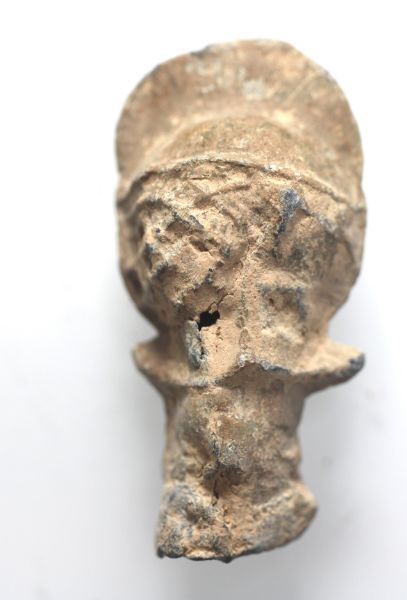 Picture of ANCIENT ROMAN . LEAD HEAD . 300 - 400 A.D