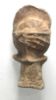 Picture of ANCIENT ROMAN . LEAD HEAD . 300 - 400 A.D