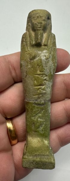 Picture of ANCIENT EGYPT. 26TH DYNASTY. FAIENCE USHABTI. 600 - 300 B.C