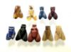 Picture of ANCIENT EGYPT. LOT OF 9 STONE FLY AMULETS. NEW KINGDOM. 1300 B.C