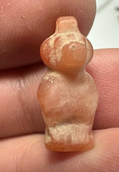 Picture of ANCIENT EGYPT. LATE PERIOD. STONE AMULET OF A BABOON. 600 - 300 B.C