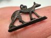 Picture of ANCIENT EGYPT. LATE PERIOD  SILVER JACKAL "ANUBIS" AMULET. 600 - 300 B.C 