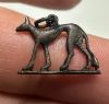 Picture of ANCIENT EGYPT. LATE PERIOD  SILVER JACKAL "ANUBIS" AMULET. 600 - 300 B.C 