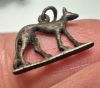 Picture of ANCIENT EGYPT. LATE PERIOD  SILVER JACKAL "ANUBIS" AMULET. 600 - 300 B.C 