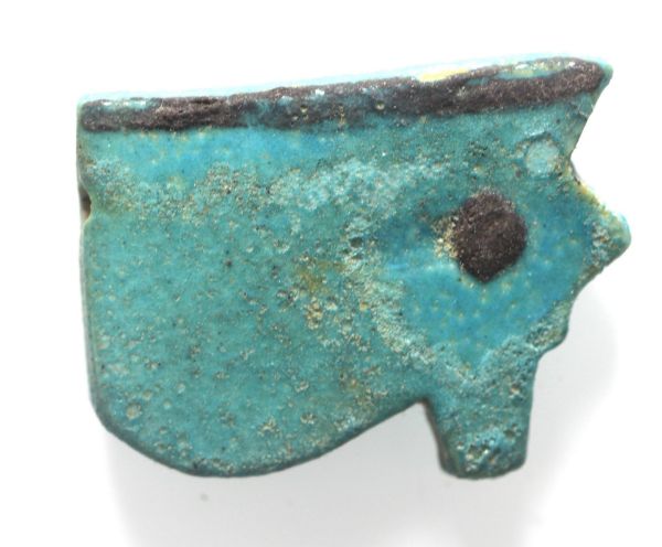 Picture of ANCIENT EGYPT -  FAIENCE EYE OF HORUS. 600 - 300 B.C