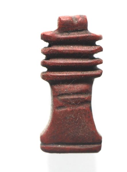 Picture of ANCIENT EGYPT - RED JASPER STONE DJED PILLAR AMULET. NEW KINGDOM. 1300 B.C