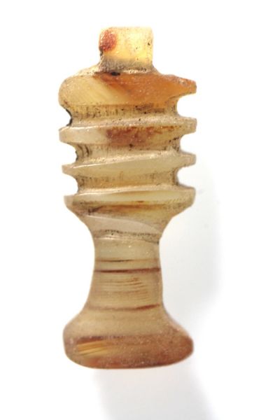 Picture of ANCIENT EGYPT - CARNELIAN STONE DJED PILLAR AMULET. NEW KINGDOM. 1300 B.C