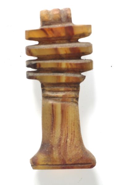 Picture of ANCIENT EGYPT - LARGE CARNELIAN STONE DJED PILLAR AMULET. NEW KINGDOM. 1300 B.C