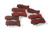 Picture of ANCIENT EGYPT - LOT OF 8 RED JASPER STONE DJED PILLAR AMULETS. NEW KINGDOM. 1300 B.C
