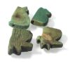 Picture of ANCIENT EGYPT - LOT OF 4 FAIENCE EYE OF HORUS AMULETS. 600 - 300 B.C