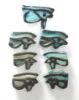 Picture of ANCIENT EGYPT - LOT OF 7 FAIENCE EYE OF HORUS AMULETS. 600 - 300 B.C