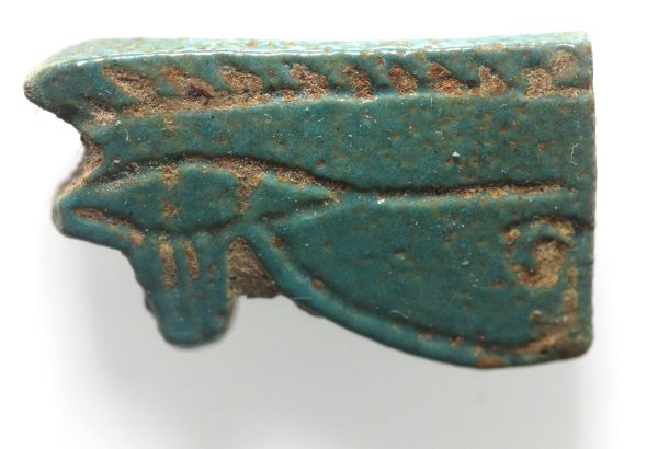 Picture of ANCIENT EGYPT -  FAIENCE EYE OF HORUS. 600 - 300 B.C