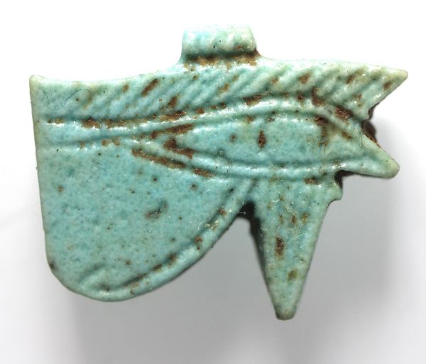 Picture of ANCIENT EGYPT -  FAIENCE EYE OF HORUS. 600 - 300 B.C