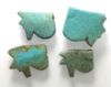 Picture of ANCIENT EGYPT -  LOT OF 4 FAIENCE EYE OF HORUS AMULETS. 600 - 300 B.C