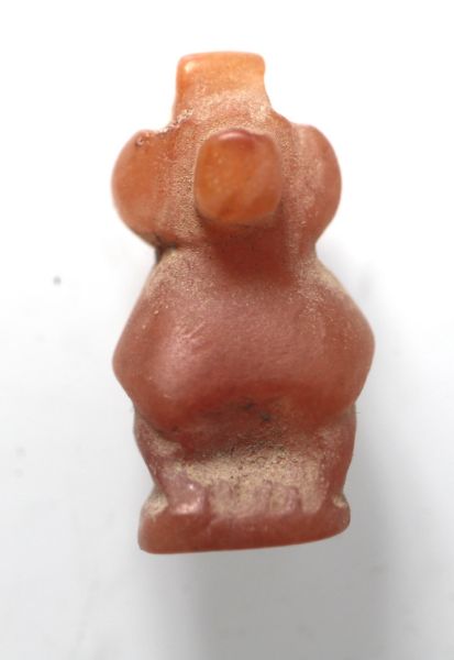 Picture of ANCIENT EGYPT, NEW KINGDOM STONE AMULET OF A BABOON .  1400 - 1100 B.C