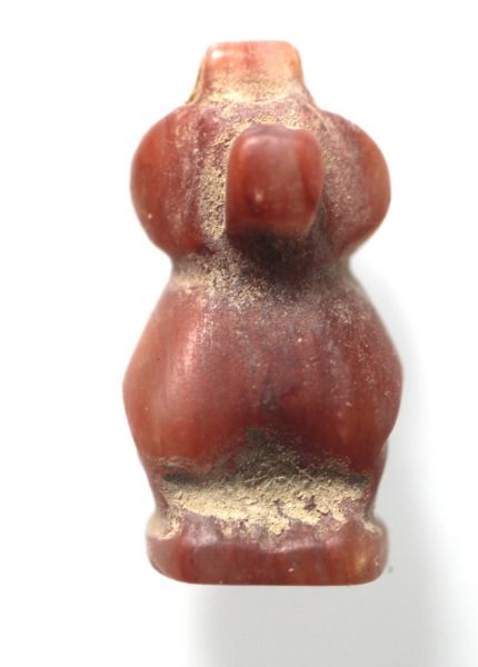 Picture of ANCIENT EGYPT, NEW KINGDOM STONE AMULET OF A BABOON .  1400 - 1100 B.C