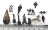 Picture of   Ancient Egypt. A group of 12  silver  amulets. LATE  Period. 3rd century B.C