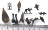Picture of   Ancient Egypt. A group of 12  silver  amulets. LATE  Period. 3rd century B.C