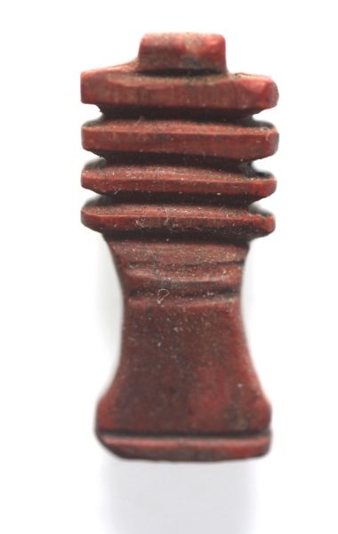 Picture of ANCIENT EGYPT - RED JASPER STONE DJED PILLAR AMULET. NEW KINGDOM. 1300 B.C