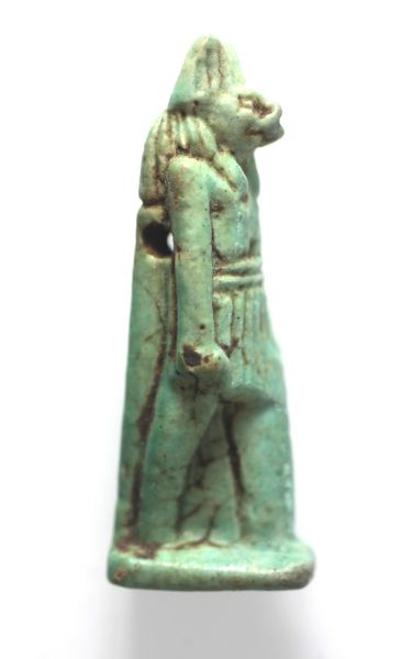 Picture of   Ancient Egypt. Large Faience Amulet of Anubis . 600 - 300 B.C 