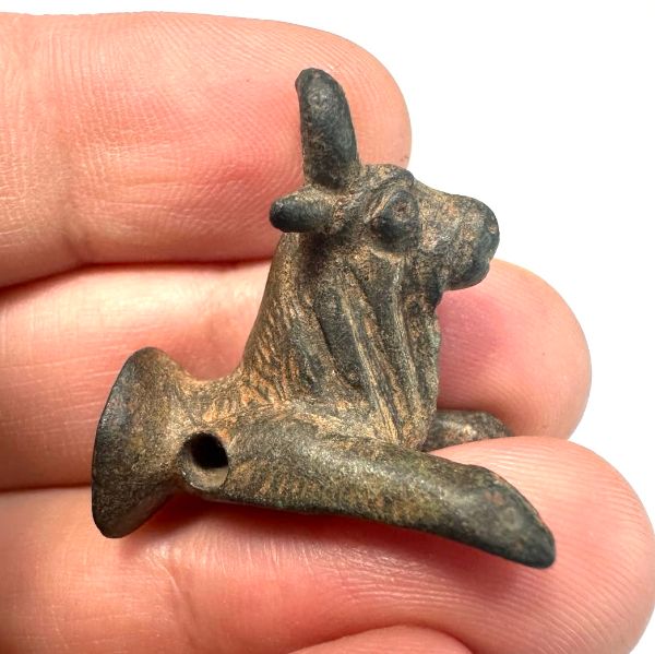 Picture of  Ancient LEVANT . BRONZE BULL. IRON AGE. 800 - 600 B.C