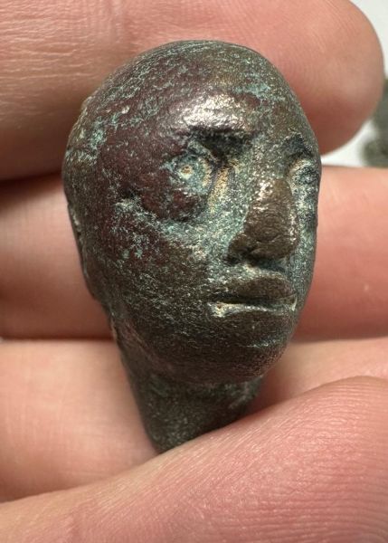 Picture of Ancient ROMAN. BRONZE HEAD . 100 - 200 A.D