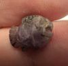 Picture of Ancient Egypt. Beautiful Amethyst Stone fish Amulet. late period. 600 - 300 B.C