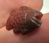 Picture of Ancient Egypt. Beautiful Carnelian Stone fish Amulet. late period. 600 - 300 B.C