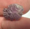 Picture of   Ancient Egypt. Beautiful Amethyst Stone fish Amulet. late period. 600 - 300 B.C