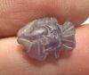 Picture of   Ancient Egypt. Beautiful Amethyst Stone fish Amulet. late period. 600 - 300 B.C