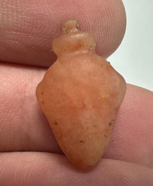 Picture of   Ancient Egypt. CARNELIAN STONE HEART AMULET. 600 - 300 B.C
