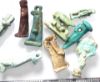 Picture of Ancient Egypt. LOT OF 10 FAIENCE AMULETS. 600 - 100 B.C