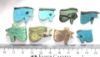 Picture of   Ancient Egypt. LOT OF 8 FAIENCE EYE OF HORUS  AMULETS. 600 - 300 B.C