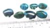 Picture of   Ancient Egypt. LOT OF 7 AMARNA PERIOD (TIME OF TUTANKHAMUN)  FAIENCE RINGS. 1400 B.C