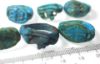 Picture of   Ancient Egypt. LOT OF 7 AMARNA PERIOD (TIME OF TUTANKHAMUN)  FAIENCE RINGS. 1400 B.C