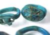 Picture of   Ancient Egypt. LOT OF 7 AMARNA PERIOD (TIME OF TUTANKHAMUN)  FAIENCE RINGS. 1400 B.C