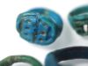 Picture of   Ancient Egypt. LOT OF 7 AMARNA PERIOD (TIME OF TUTANKHAMUN)  FAIENCE RINGS. 1400 B.C