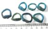 Picture of   Ancient Egypt. LOT OF 7 AMARNA PERIOD (TIME OF TUTANKHAMUN)  FAIENCE RINGS. 1400 B.C