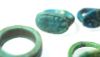 Picture of   Ancient Egypt. LOT OF 7 AMARNA PERIOD (TIME OF TUTANKHAMUN)  FAIENCE RINGS. 1400 B.C
